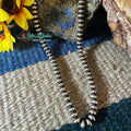 18" 7mm Sterling Silver Handmade Semi-Rondelle Navajo Pearl Necklace by Bryannen Halwood - Native American Jewelry Bryannen Halwood