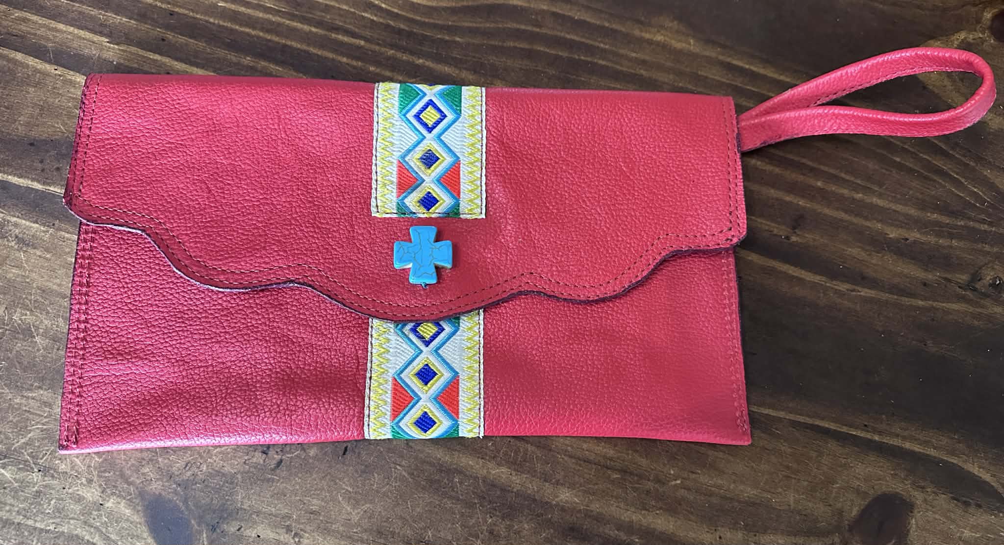 Rockin' M Leathers Wristlet/Clutch Handbag - Handbag Rockin' M Leathers