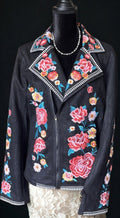 Savannah Jane Floral Embroidered Jacket - Apparel Savannah Jane