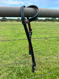 Single Ear Quickchange Headstall – Roughout or Smooth Leather, Custom Color & Stitching - Tack Rockin' M Leathers