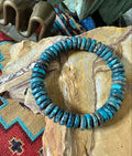 Dark Blue Handstrung Hubei Stretch Bracelet 10mm Beads