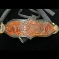 Hand Tooled Sunflower Halter - Tack Rockin' M Leathers