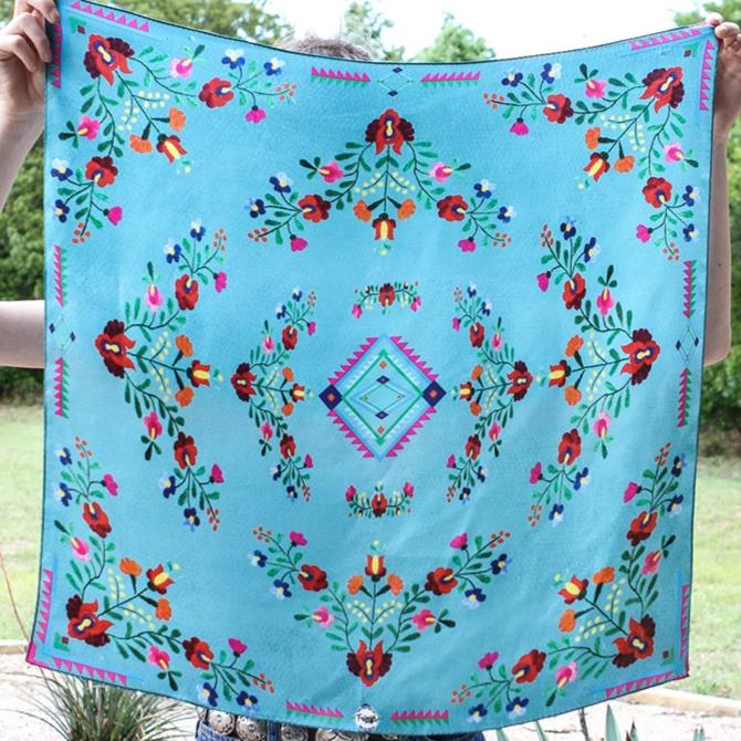 Fiesta Wild Rag by Fringe Scarves - Apparel Fringe Scarves
