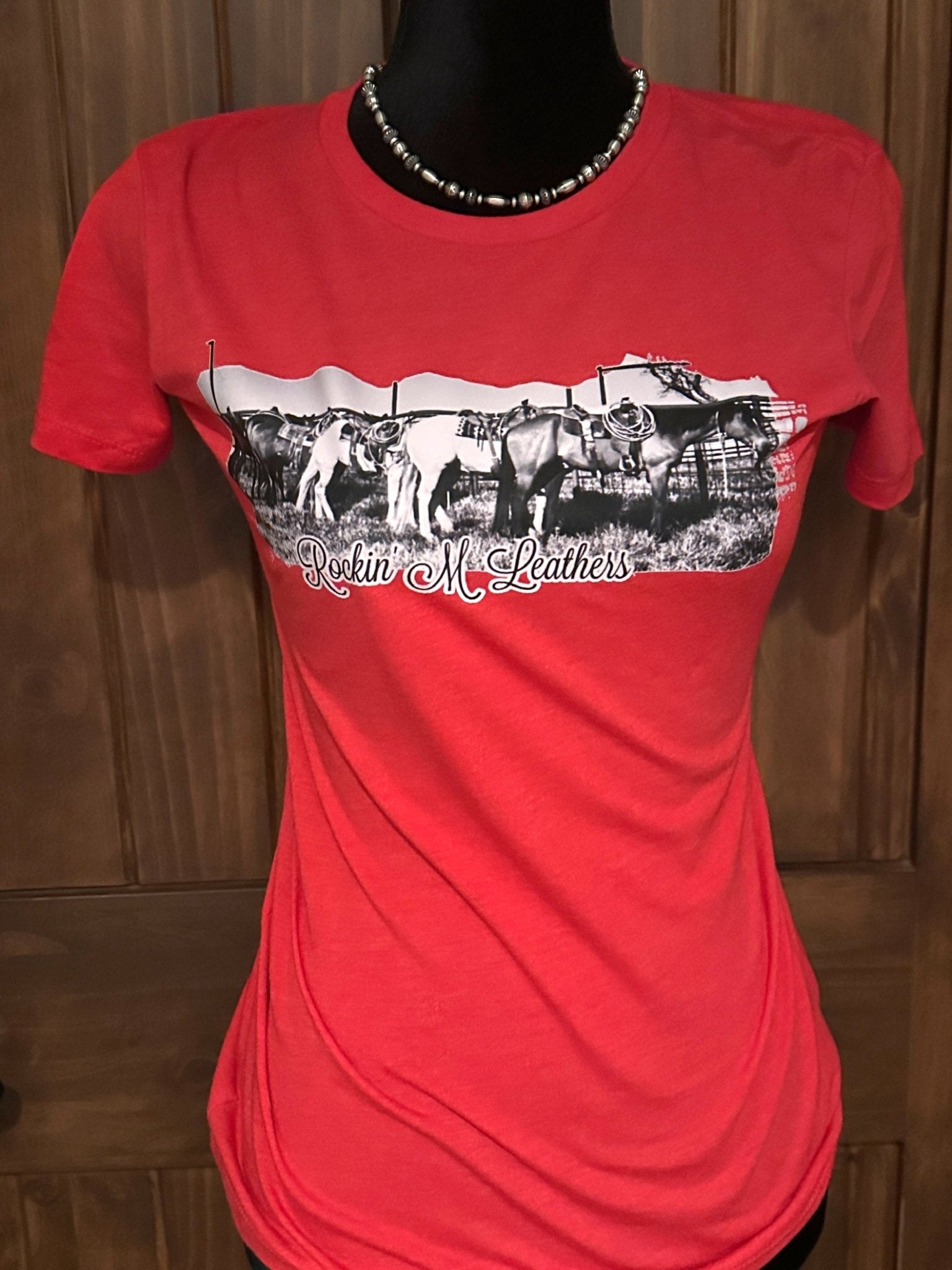 Rockin' M Leathers T-Shirt Red - Apparel Rockin' M Leathers