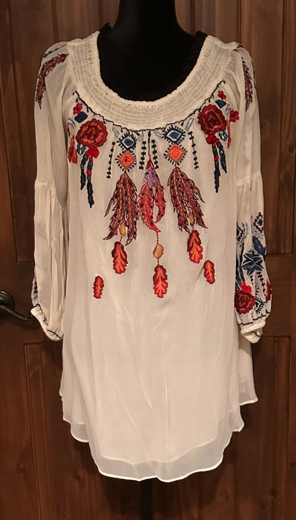 Vintage Collection Embroidered Tunic - Apparel Rockin' M Leathers
