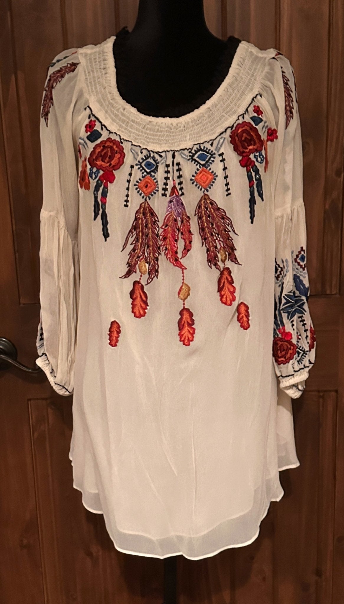 Vintage Collection Embroidered Tunic - Apparel Rockin' M Leathers