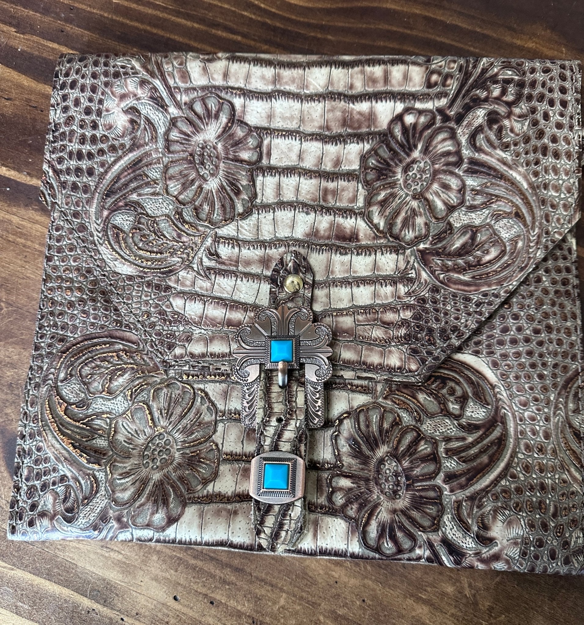 Rockin' M Leathers Wristlet/Clutch Handbag - Handbag Rockin' M Leathers