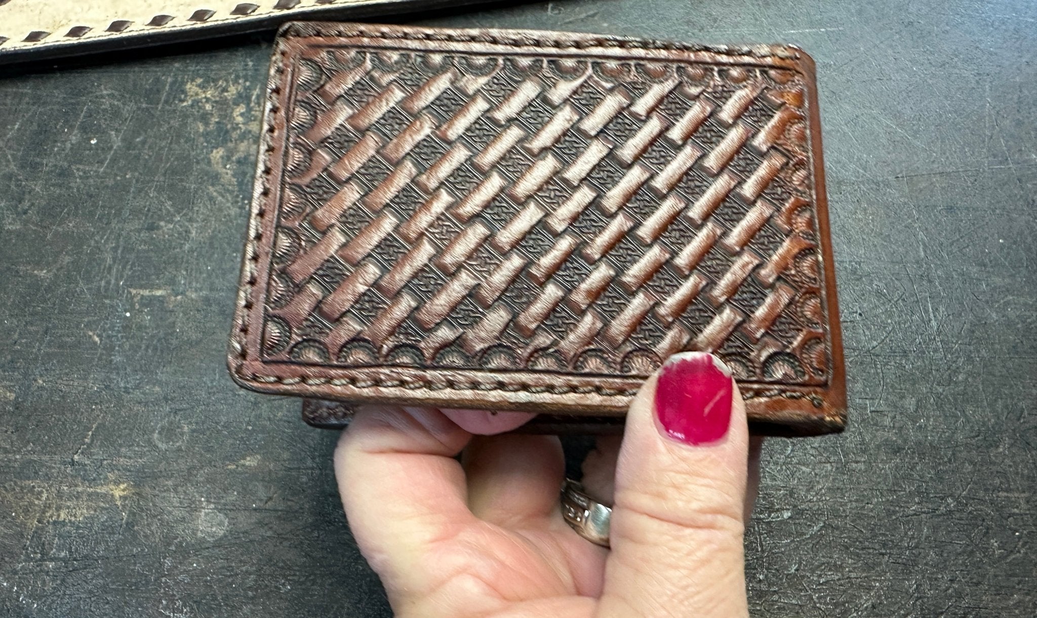 Money Clipper Wallet - Wallet Rockin' M Leathers