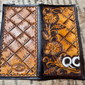 Mens Bi - Fold Wallet Roper Wallet - Wallet Rockin' M Leathers