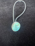 Native American Sterling Silver & Turquoise Hair Tie - Native American Jewelry Rockin' M Leathers