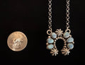 Sterling Silver & Golden Hills Turquoise Naja Pendant Necklace by R. Livingston - Native American Jewelry R. Livingston