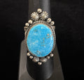 Sterling Silver Sonoran Gold Ring by Sam Yellowhair - Native American Jewelry Sam Yellowhair