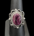 Sterling Silver Purple Spiny Ring - Native American Jewelry Rockin' M Leathers