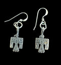 Mini Sterling Silver Thunderbird Dangle Earrings - Native American Jewelry Rockin' M Leathers