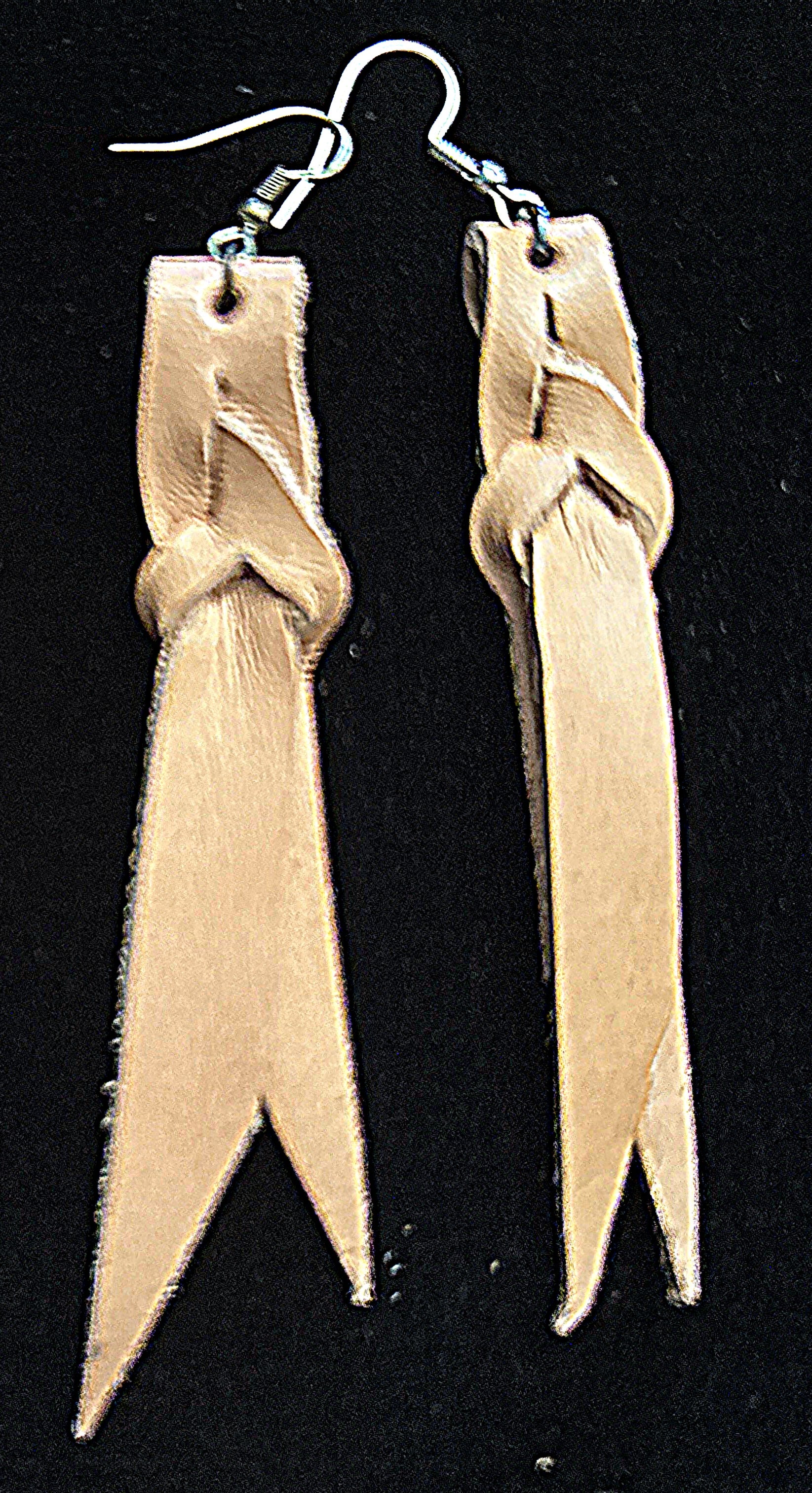 Leather Bloodknot Earrings