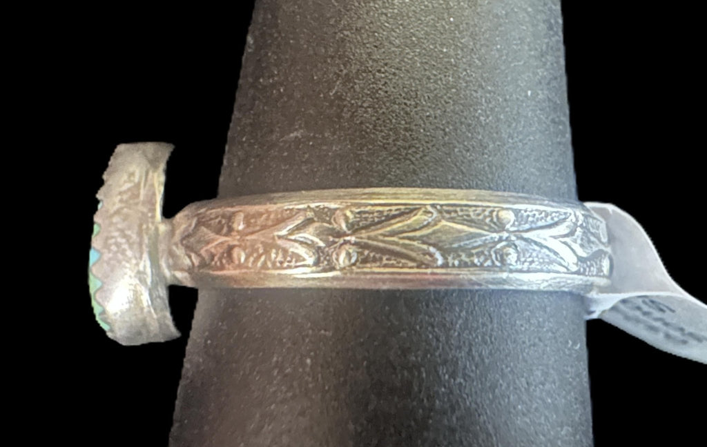 Sterling Silver Sonoran Gold Ring by Theresa Smith - Native American Jewelry Theresa Smith