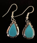 Sterling Silver & Turquoise Earrings by Calvin Spencer