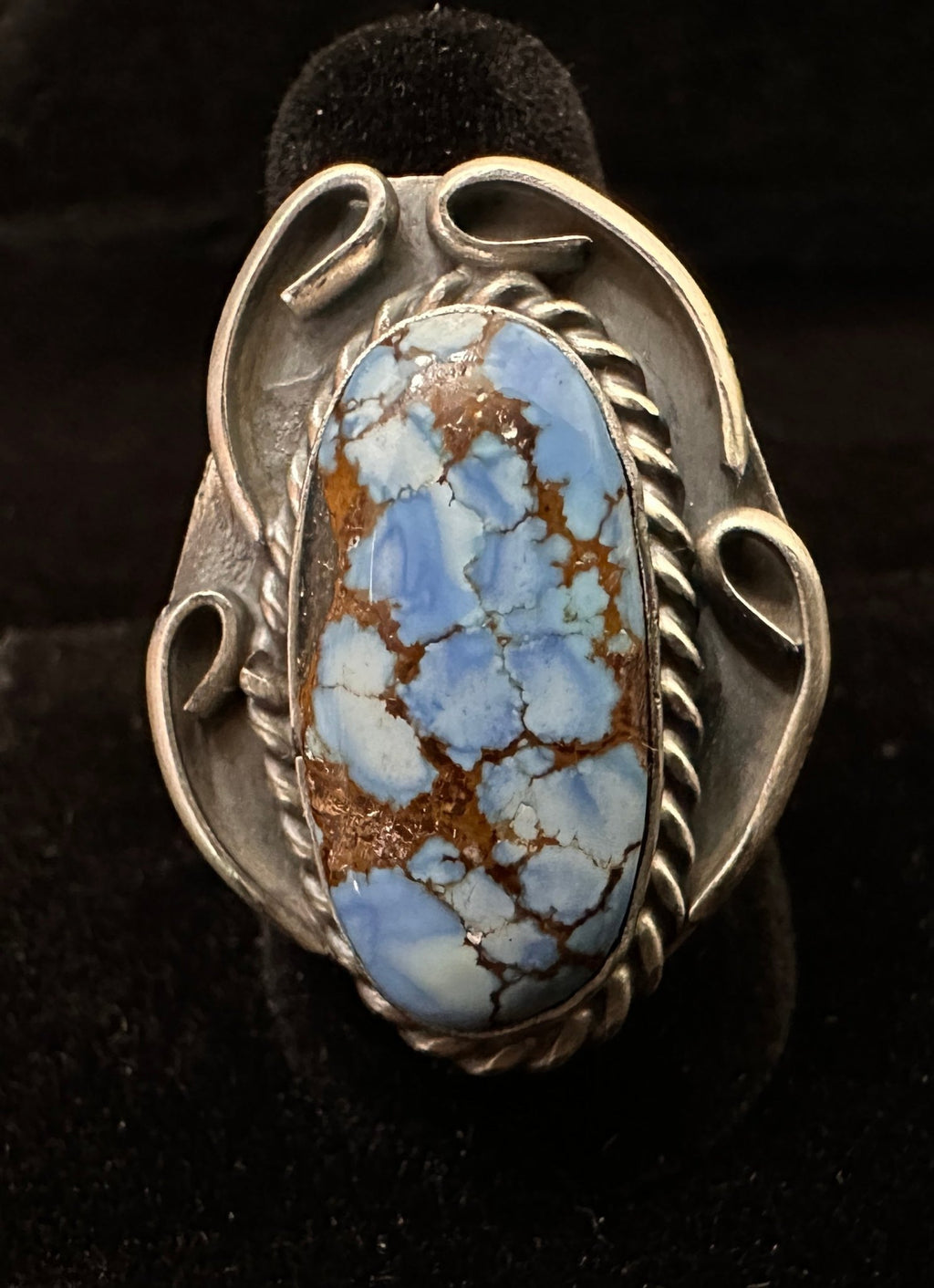 Sterling Silver & Golden Hills Ring by Gilbert Nez - Native American Jewelry