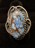 Sterling Silver & Golden Hills Ring by Gilbert Nez - Native American Jewelry
