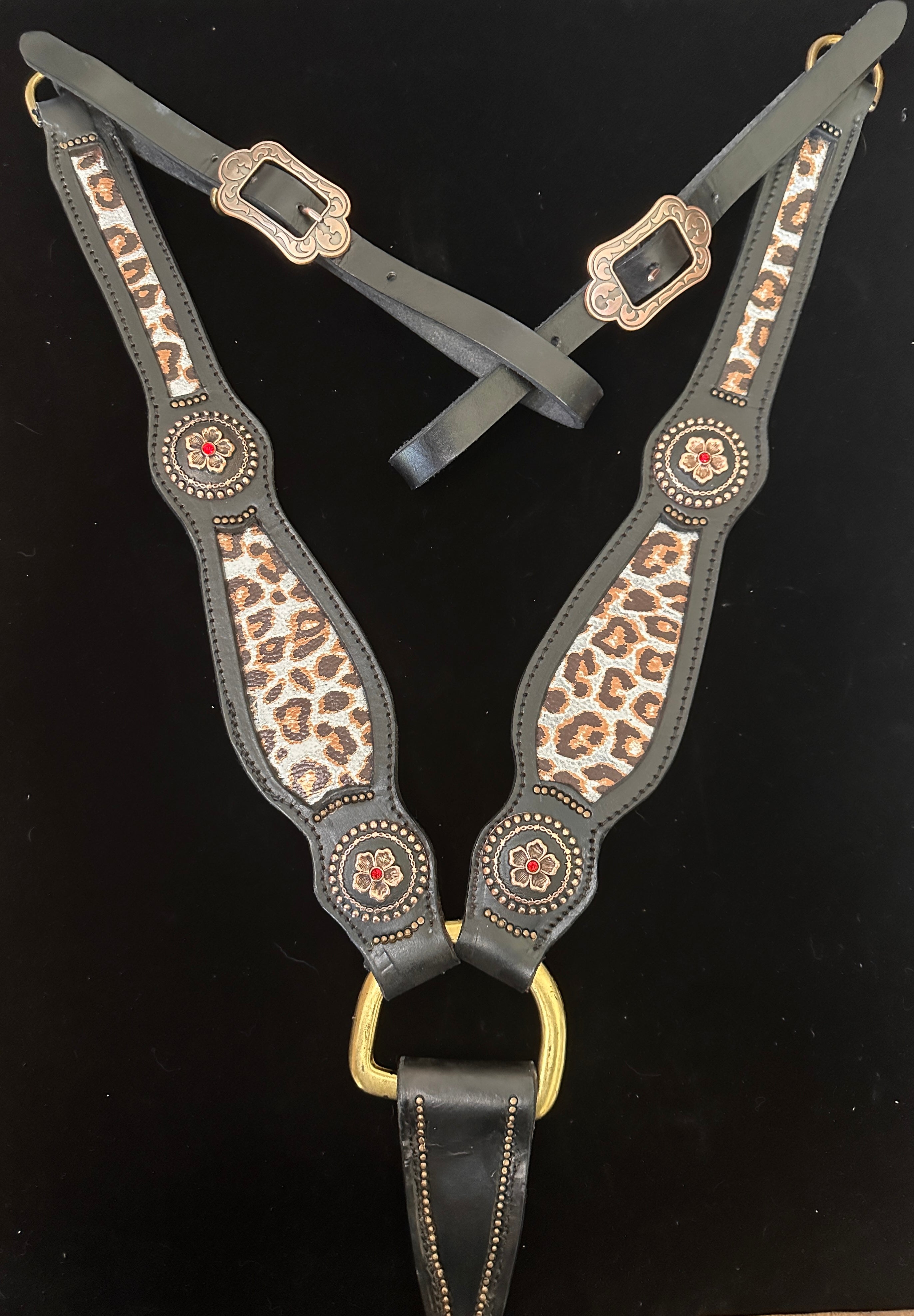 Black and Cheetah Tack Set