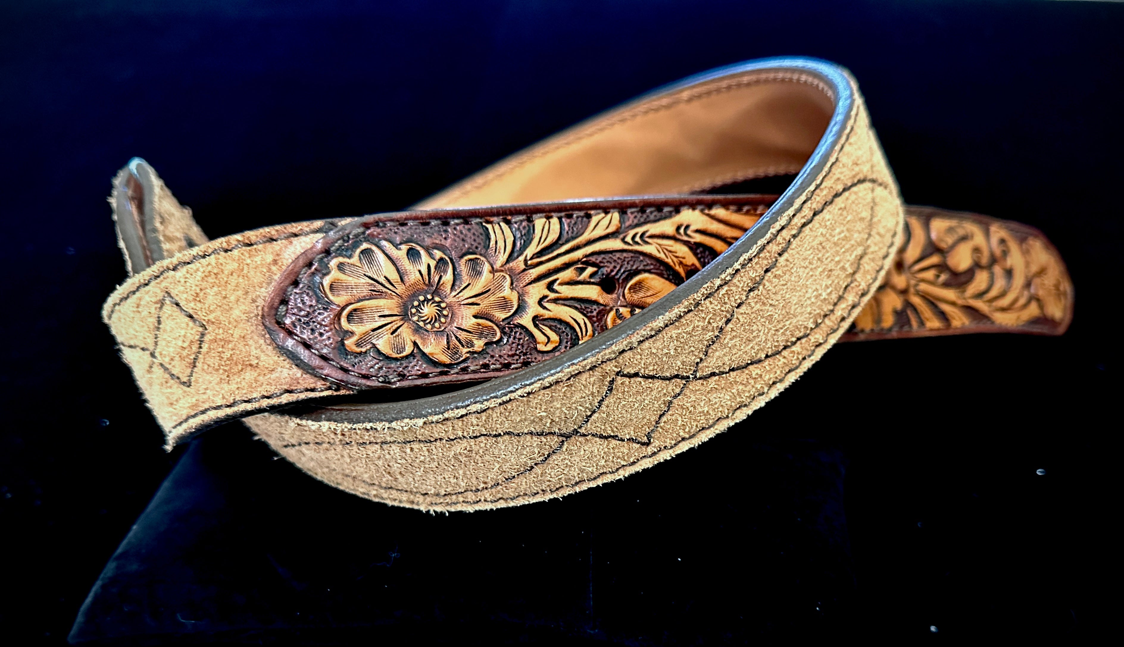 Roughout and Tooled Belt