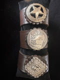 Leather Concho Wrist Wrap - Other Leather Goods Rockin' M Leathers
