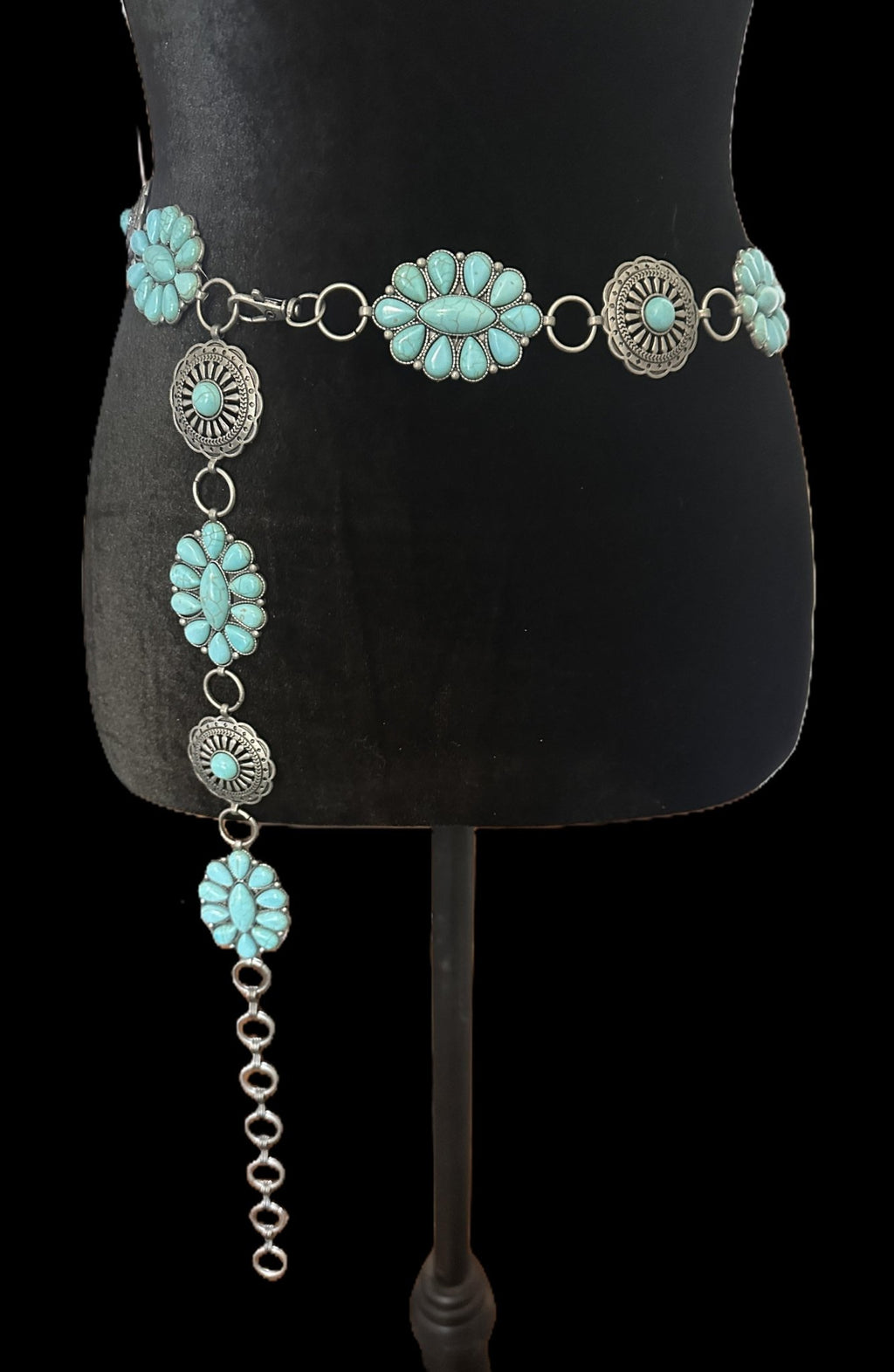 Fashion Concho Belt - Costume Jewelry Rockin' M Leathers