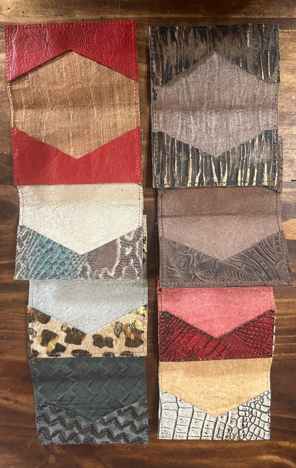 Card Holder Fashion Wallets Horizontal - Wallet Rockin' M Leathers