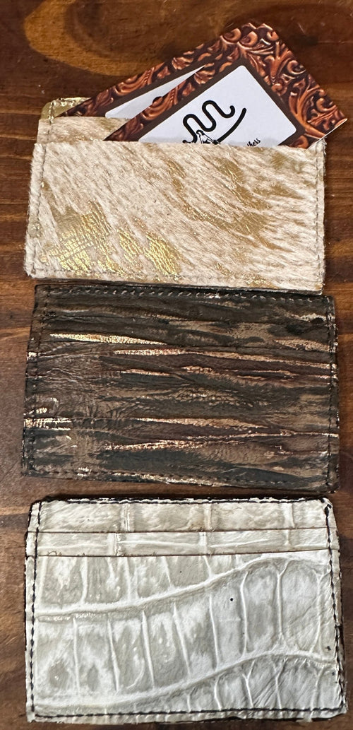 Card Holder With Window Fashion Wallets - Wallet Rockin' M Leathers