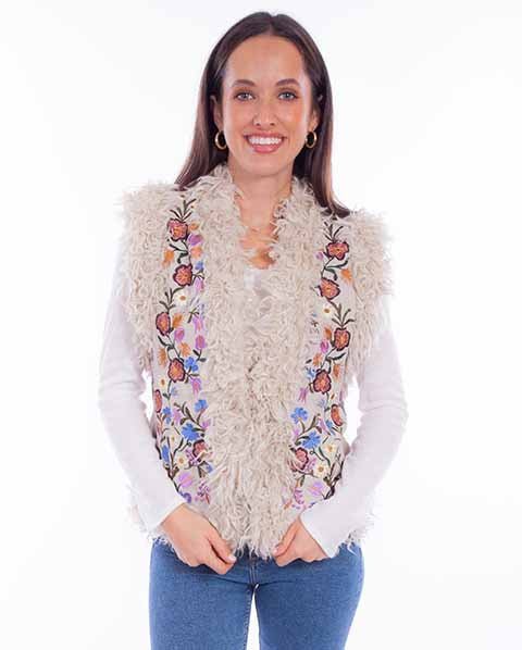 Beautiful Scully Embroidered Vest - LAST ONE! - Apparel Sculy