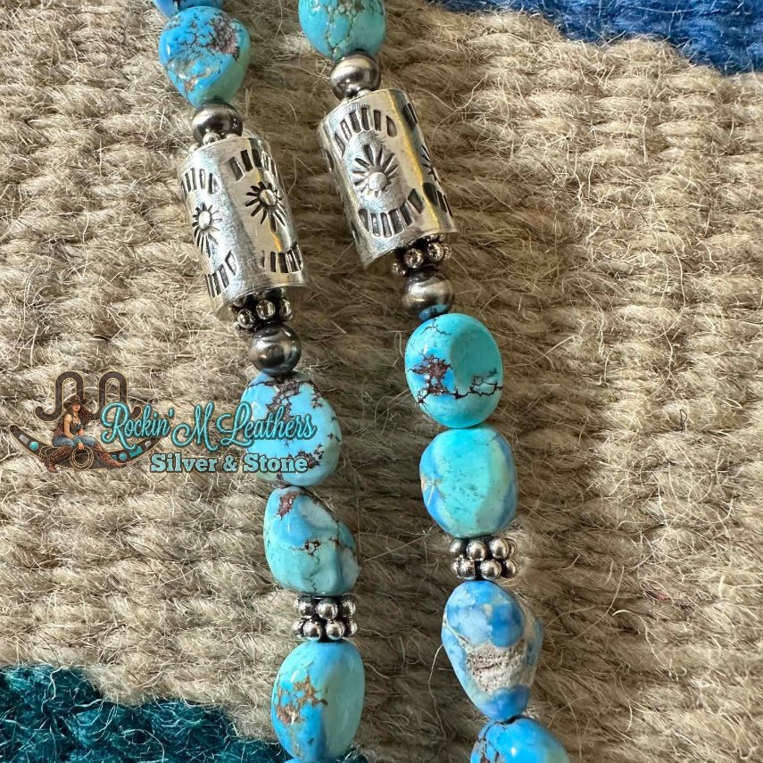 Sterling Silver & Golden Hills Sandcast Naja Necklace by Francis Begay - Native American Jewelry Francis Begay