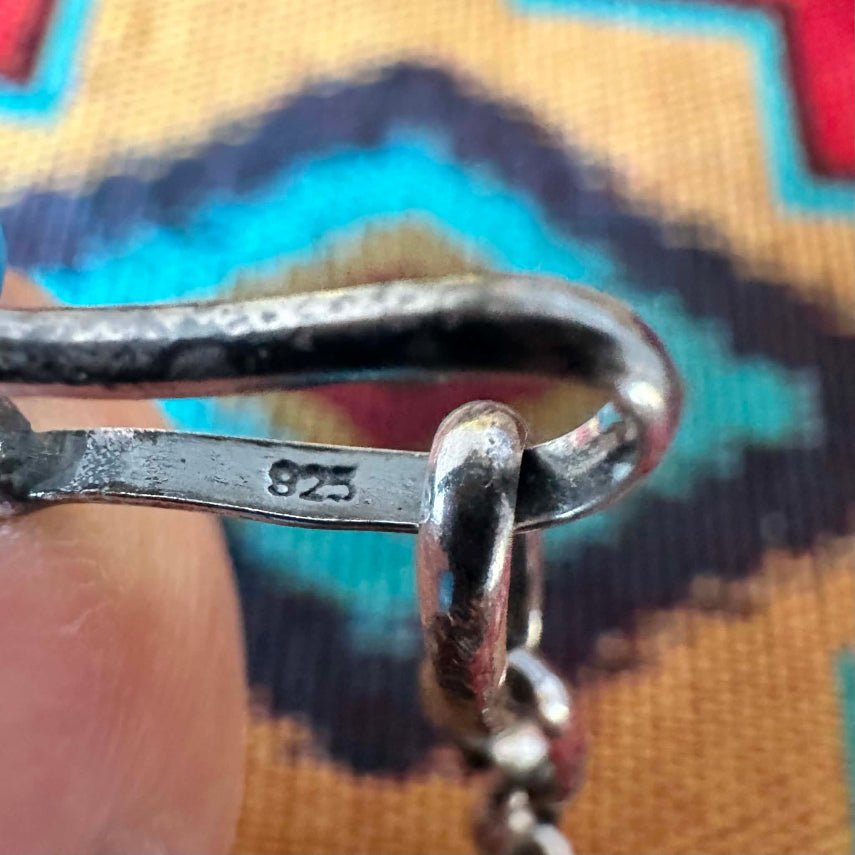 Sterling Silver Handmade Navajo Paper Clip Chain 18" - Native American Jewelry Indigenous Artist