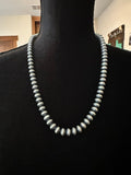 Sterling Silver Navajo Pearl 23" 9mm Handmade Necklace by Bryannen Hallwood - Native American Jewelry Bryannen Hallwood