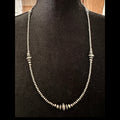 Sterling Silver Navajo Style Pearl Necklace – 24" - Native American Jewelry Rockin' M Leathers
