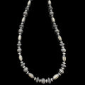 Sterling Silver Navajo Style Pearl Necklace with Melon Beads - Native American Jewelry Rockin' M Leathers