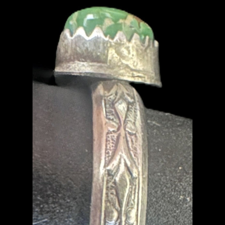 Sterling Silver Oval Sonoran Gold Ring by Theresa Smith - Native American Jewelry Theresa Smith
