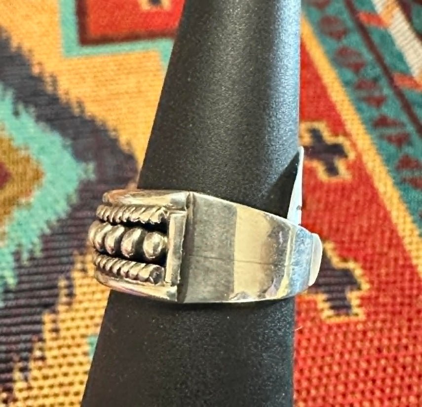 Sterling Silver Rope Braid Band Ring Size 6.50 by PA - Native American Jewelry PA