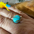Sterling Silver Royston Turquoise Ring by Pearlene Spencer - Native American Jewelry Pearlene Spencer