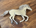 Sterling Silver Running Horse Pin by Robbie Manuelito