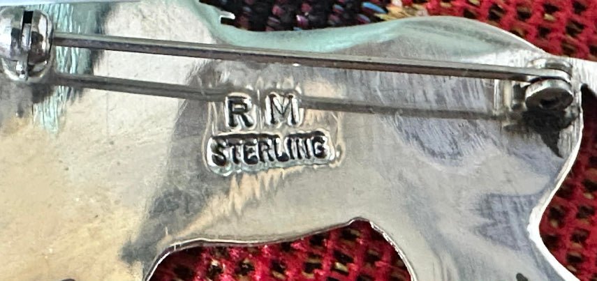 Sterling Silver Running Horse Pin by Robbie Manuelito - Native American Jewelry Robbie Manuelito