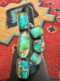 Sterling Silver Sonoran Gold Adjustable Half-Cluster Ring by Boyd J Ashley - Native American Jewelry Boyd J. Ashley