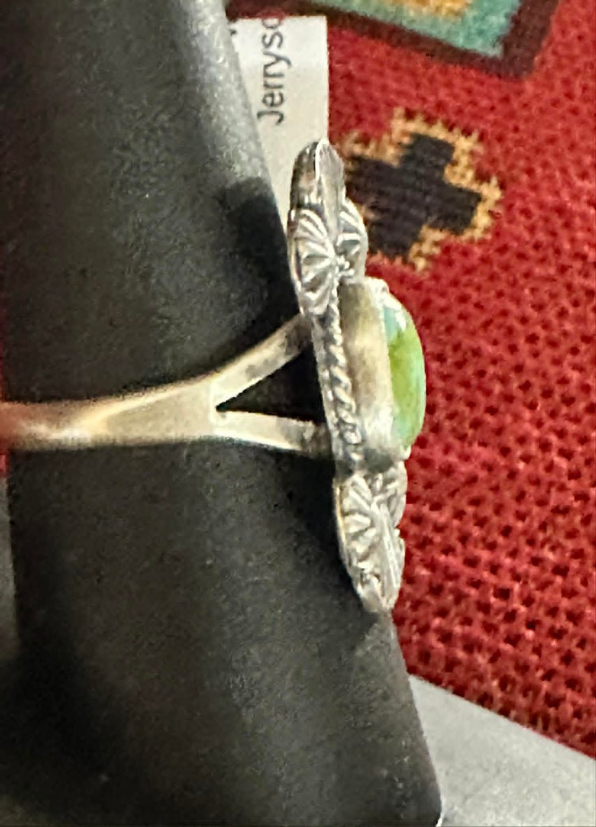 Sterling Silver Sonoran Gold Ring Sz 9 By Jerryson Henio - Native American Jewelry Jerryson Henio