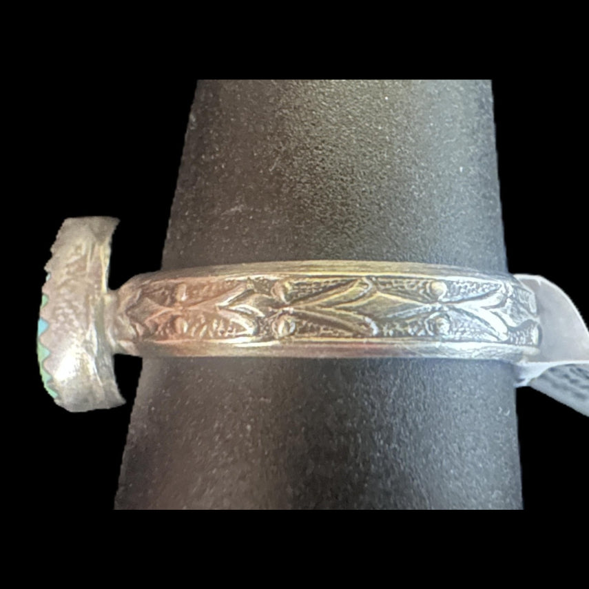 Sterling Silver Sonoran Gold Ring by Theresa Smith - Native American Jewelry Theresa Smith