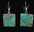 Sterling Silver & Turquoise Dangle Earrings by V. Tortalita - Native American Jewelry V. Tortalita