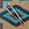 Sterling Silver & Turquoise Hair Pin by Mildred Parkhurst - Native American Jewelry Mildred Parkhurst