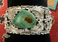 Sterling Silver & Turquoise Mountain Cuff by Mike Thomas Jr. - Native American Jewelry Mike Thomas Jr.