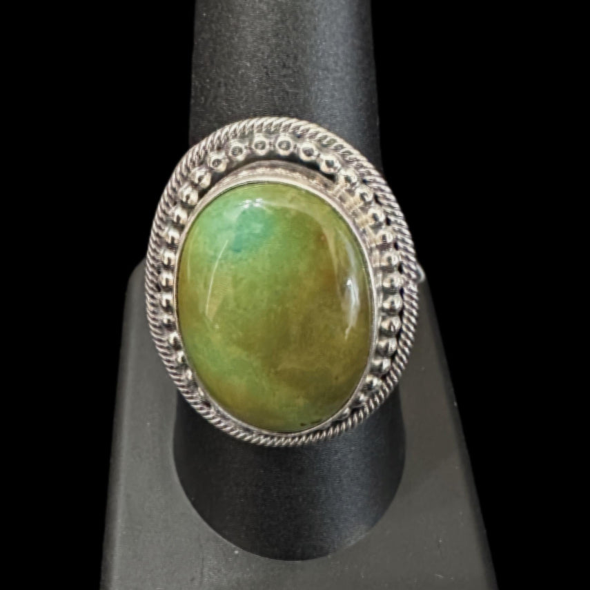 Sterling Silver Turquoise Ring by Danny Henio - Native American Jewelry Danny Henio