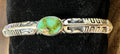Sterling Silver and Center Stone Sonoran Gold Bracelet by DS - Native American Jewelry DS