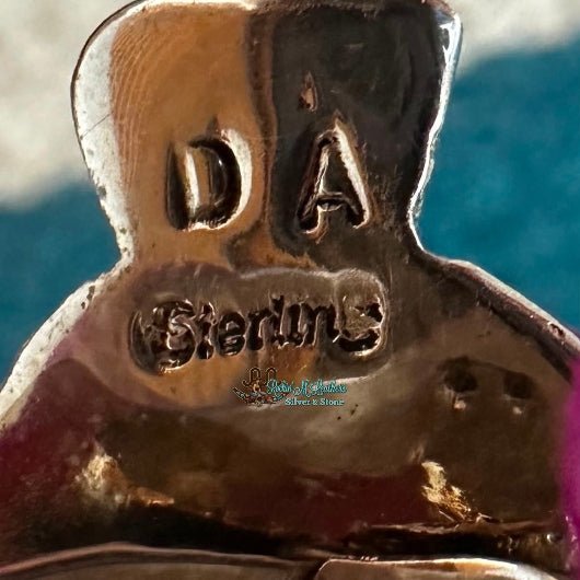 Sterling Silver and Turquoise Naja Ring by Delbert Arviso - Native American Jewelry Delbert Arviso