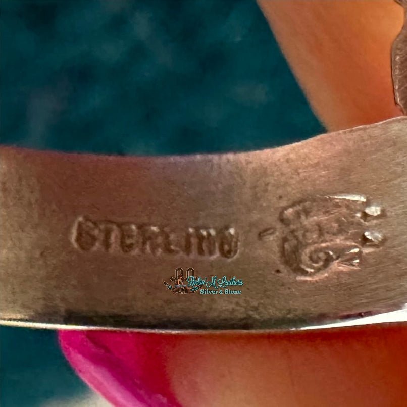 Sterling Silver and Sonoran Gold Concho Ring by Victor Coriz - Native American Jewelry Victor Coriz